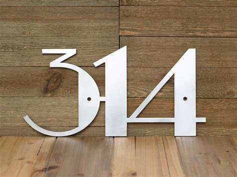 art deco metal house numbers|6 inch outdoor house numbers.